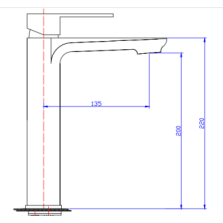 Tall Basin Mixer 7031 - Brushed Nickel
