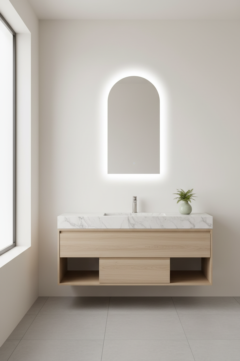 BACKLIT ARCH LED MIRROR