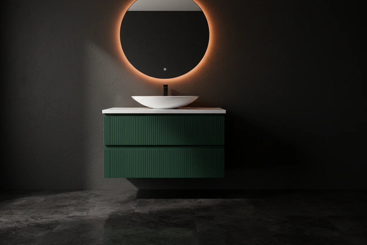 ANNIE WILD OAK RIBBED WALLHUNG PLYWOOD VANITY