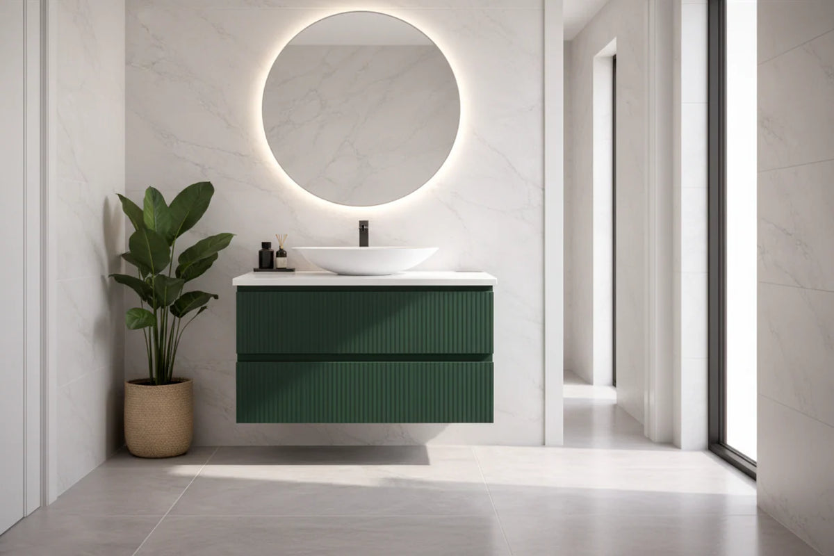 ANNIE WILD OAK RIBBED WALLHUNG PLYWOOD VANITY