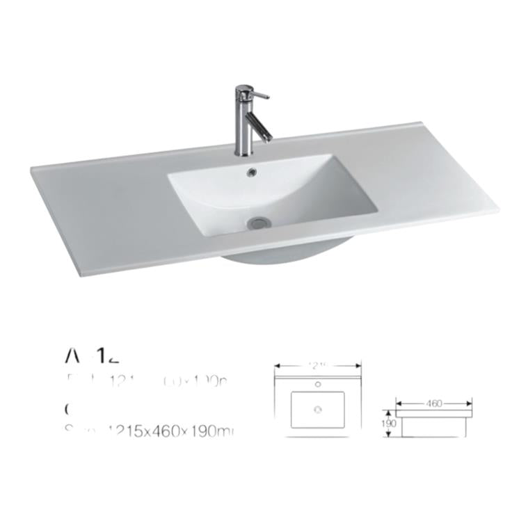 ANNIE WHITE GLOSS FREESTANDING PLYWOOD VANITY