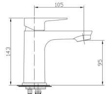 Basin Mixer 5101 Chrome