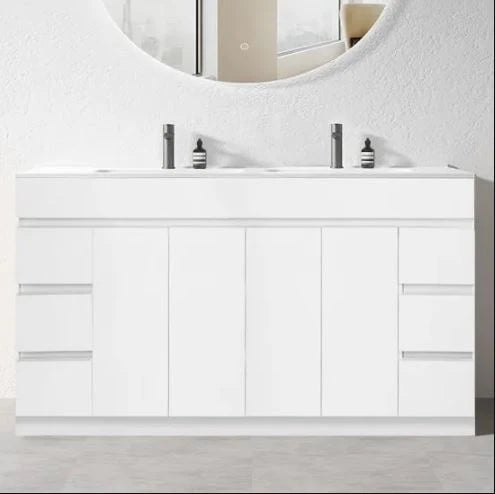 PLYWOOD MEDDY WHITE FLOORSTANDING VANITY WITH CERAMIC TOP