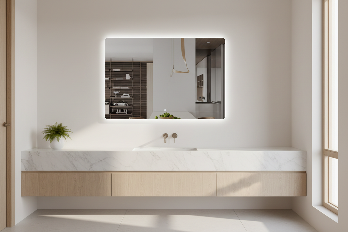 RECTANGLE BACKLIT LED MIRROR (DOM)