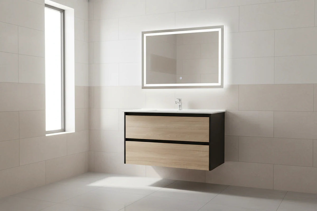 ANNIE DOUBLE SHADE DO-LO WALLHUNG PLYWOOD VANITY