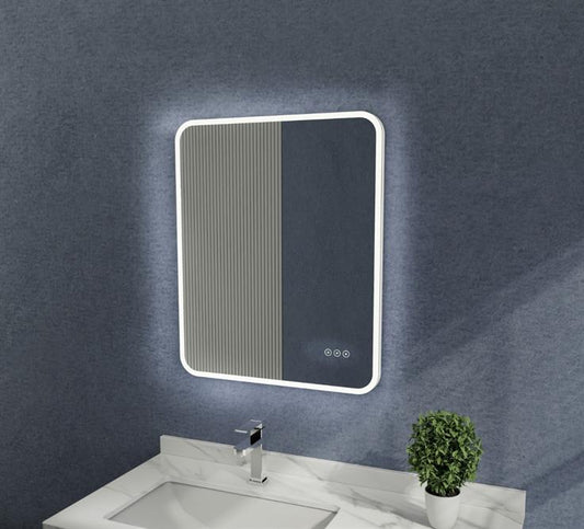 FRONT LIGHT RECTANGLE LED MIRROR WITH RIM