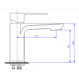 Basin Mixer 7030 - Matt Black