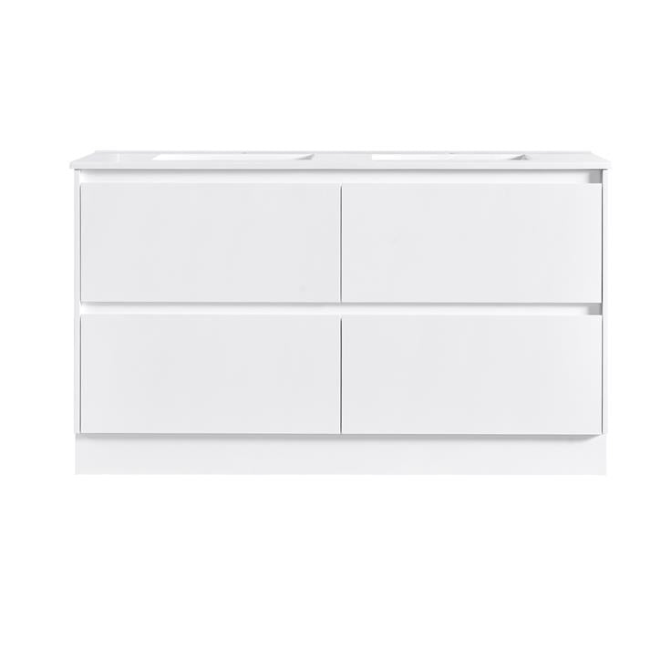 JULIE WHITE GLOSS 1500D FREESTANDING VANITY - 1 B5/ B4/ C4/ C5/ B5A/ C5A/A1*