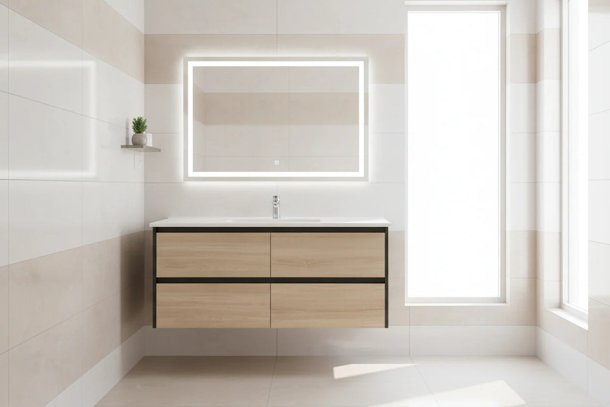ANNIE DOUBLE SHADE DO-LO WALLHUNG PLYWOOD VANITY