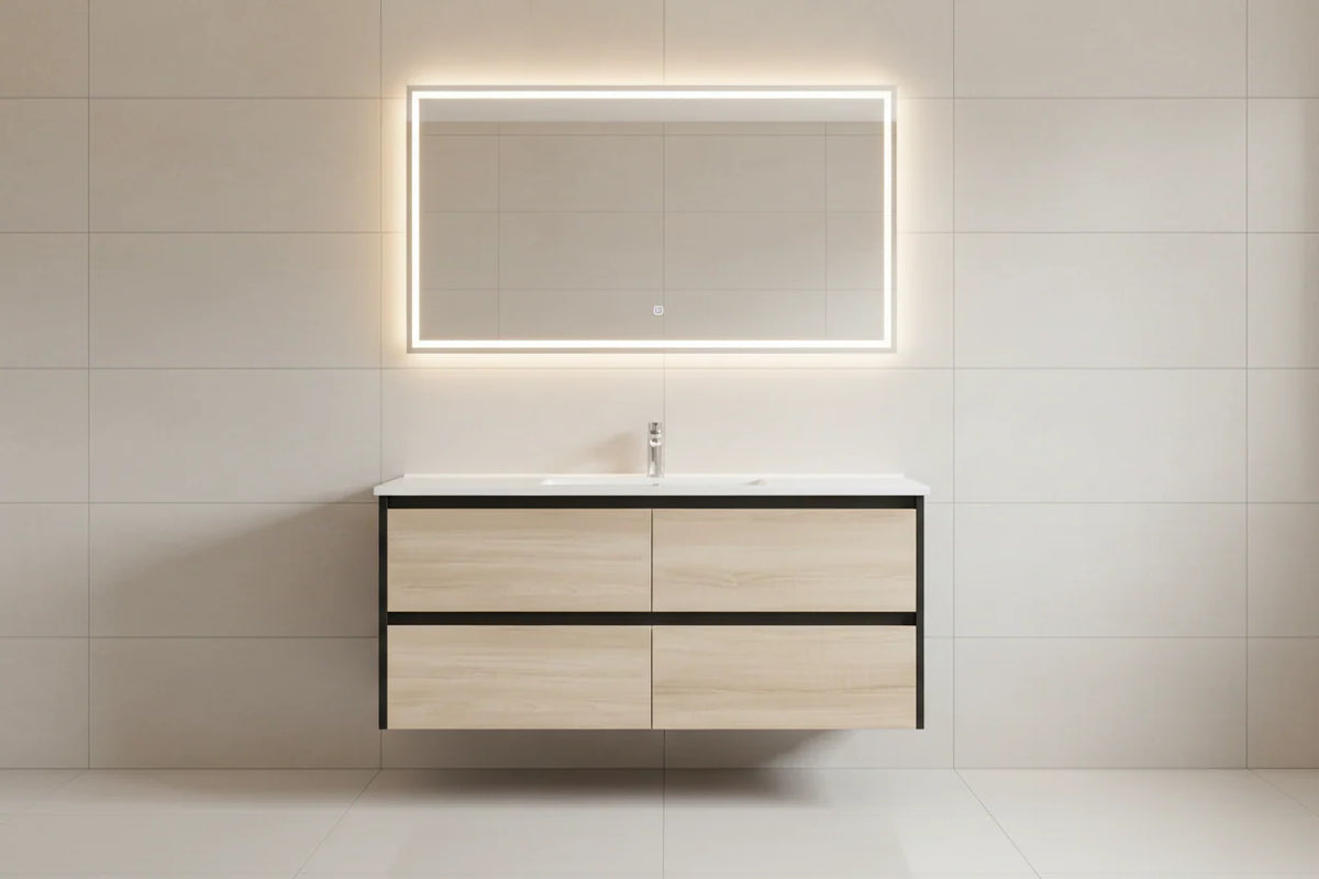 ANNIE DOUBLE SHADE DO-LO WALLHUNG PLYWOOD VANITY