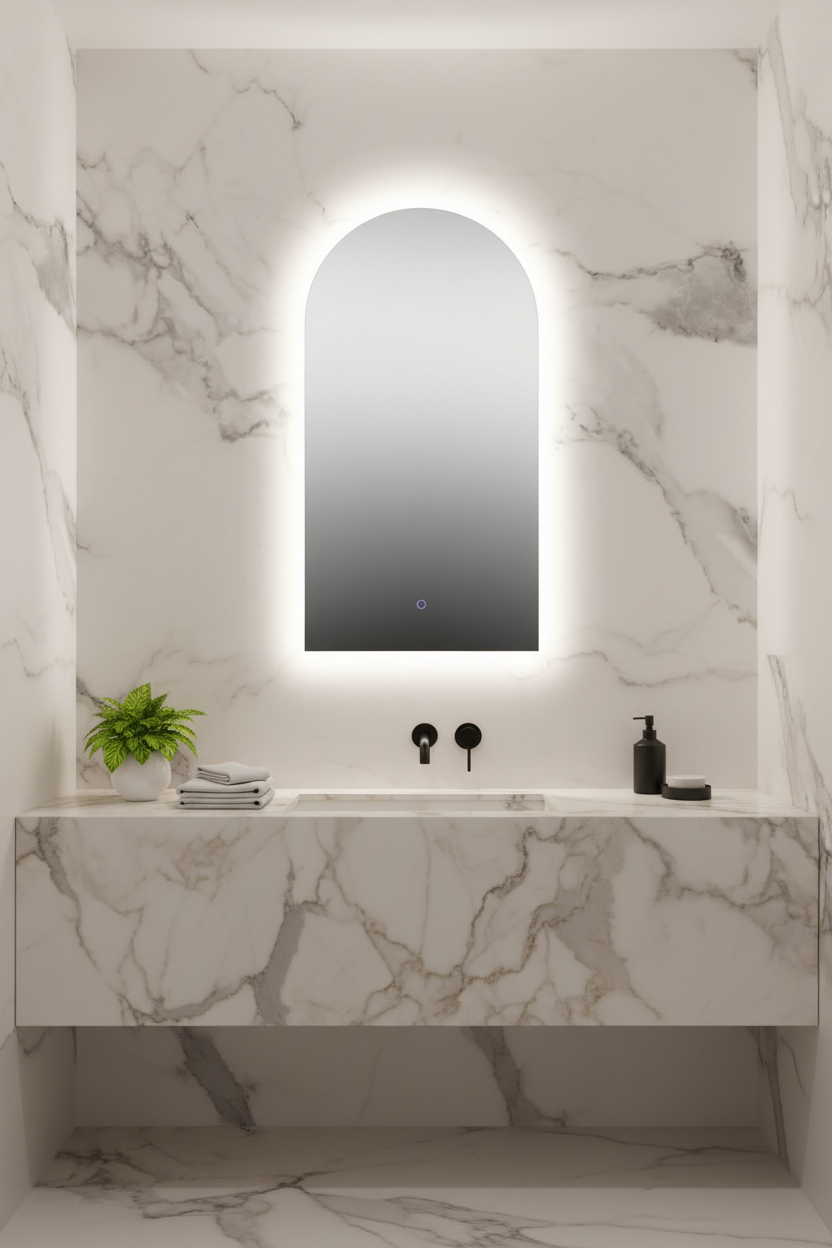 BACKLIT ARCH LED MIRROR