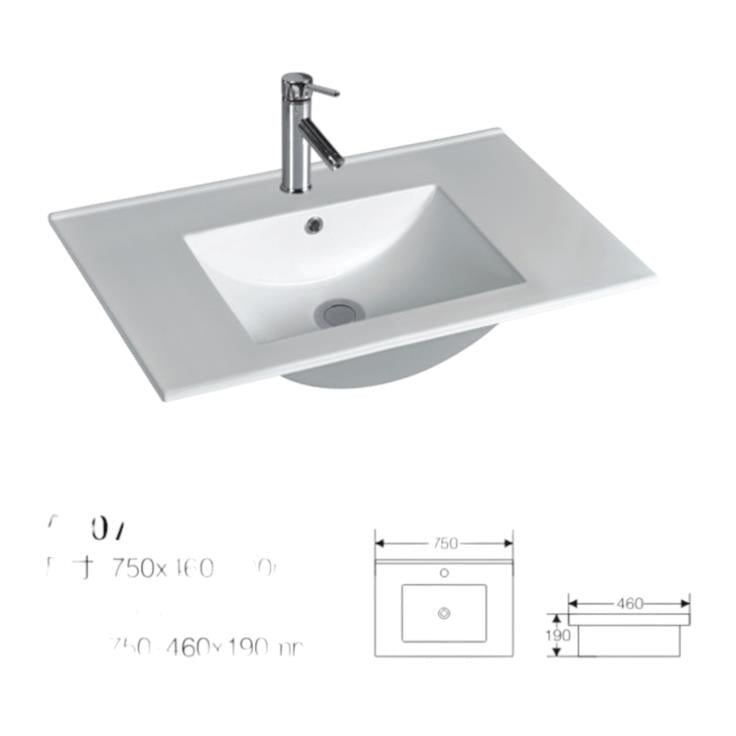 ANNIE WHITE GLOSS FREESTANDING PLYWOOD VANITY