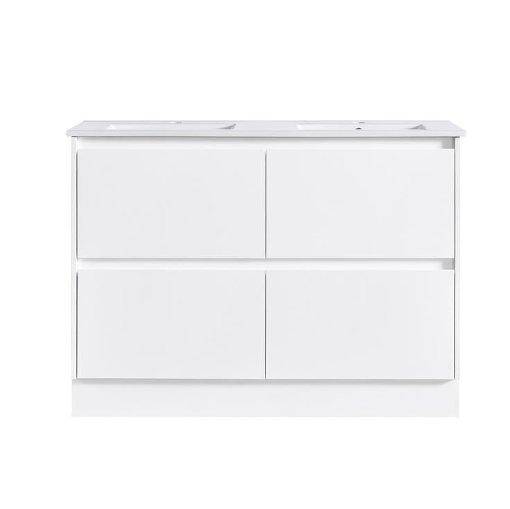 ANNIE WHITE GLOSS FREESTANDING PLYWOOD VANITY