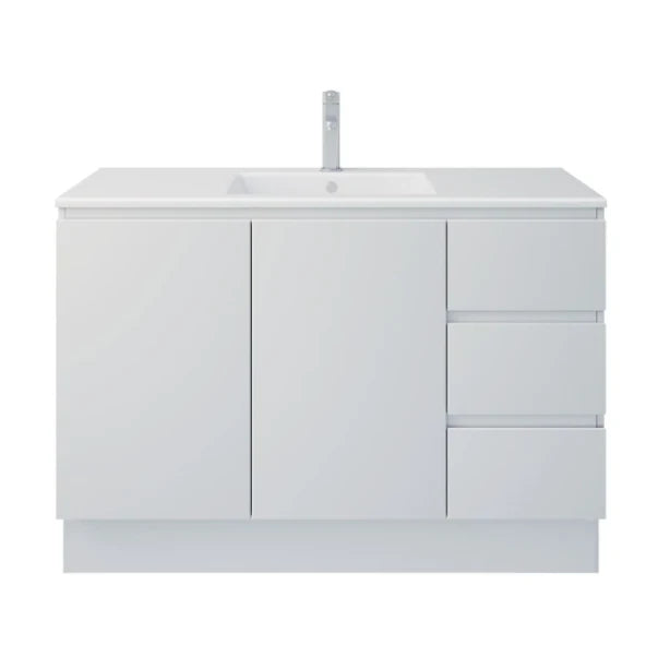 PLYWOOD MEDDY WHITE FLOORSTANDING VANITY WITH CERAMIC TOP