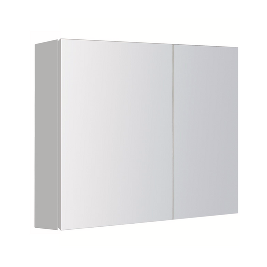 PLYWOOD MIRROR CABINET 2 Door WHITE