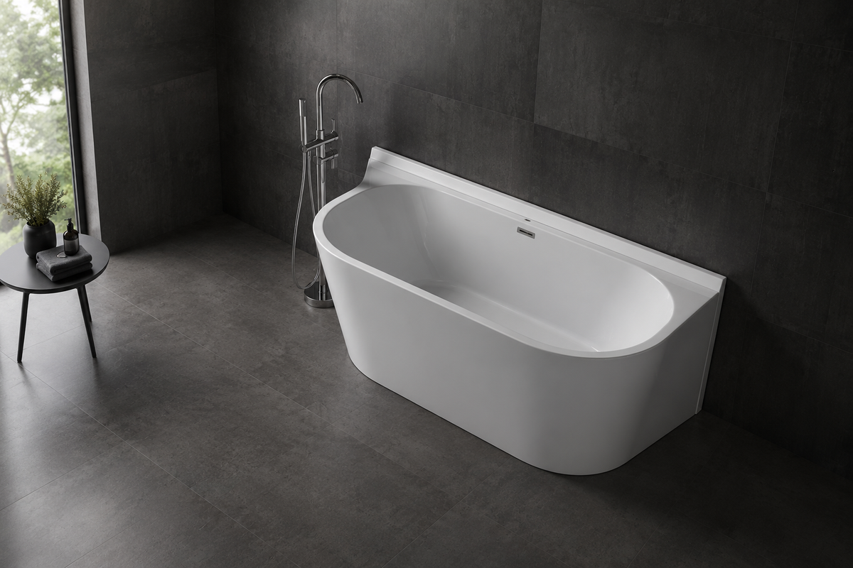 Back To Wall Freestanding Bathtub (191)