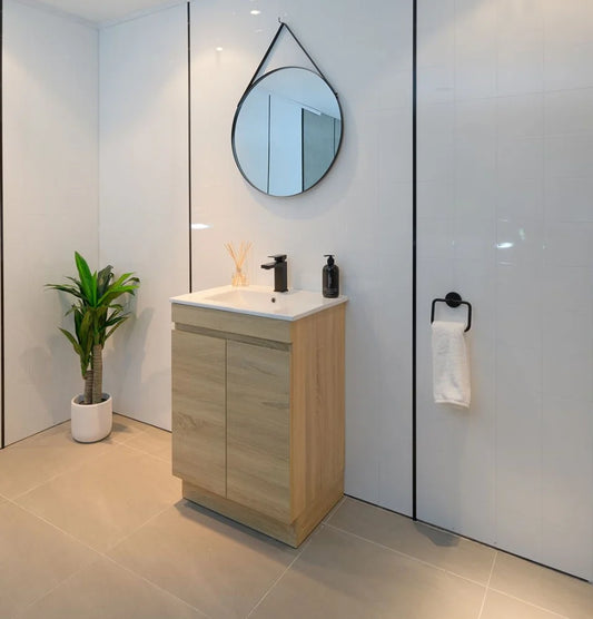 PLYWOOD MEDDY LIGHT OAK FLOORSTANDING VANITY