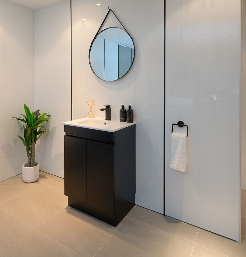 PARI DARK OAK FREESTANDING PLYWOOD VANITY