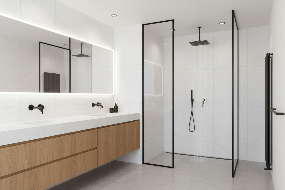 Round Wall Shower Mixer
