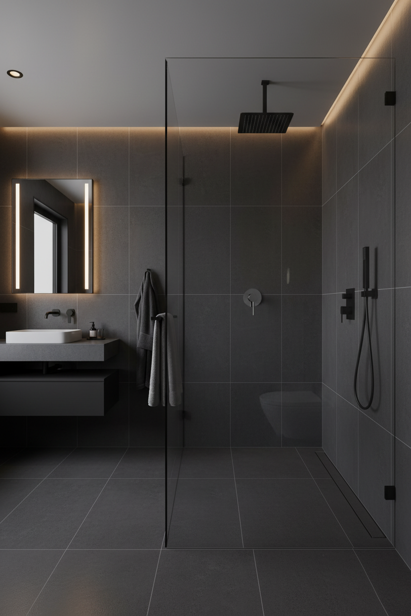 Round Wall Shower Mixer