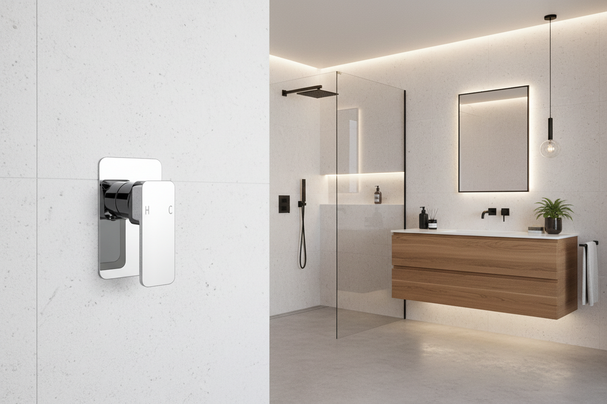 Square Wall Shower Mixer
