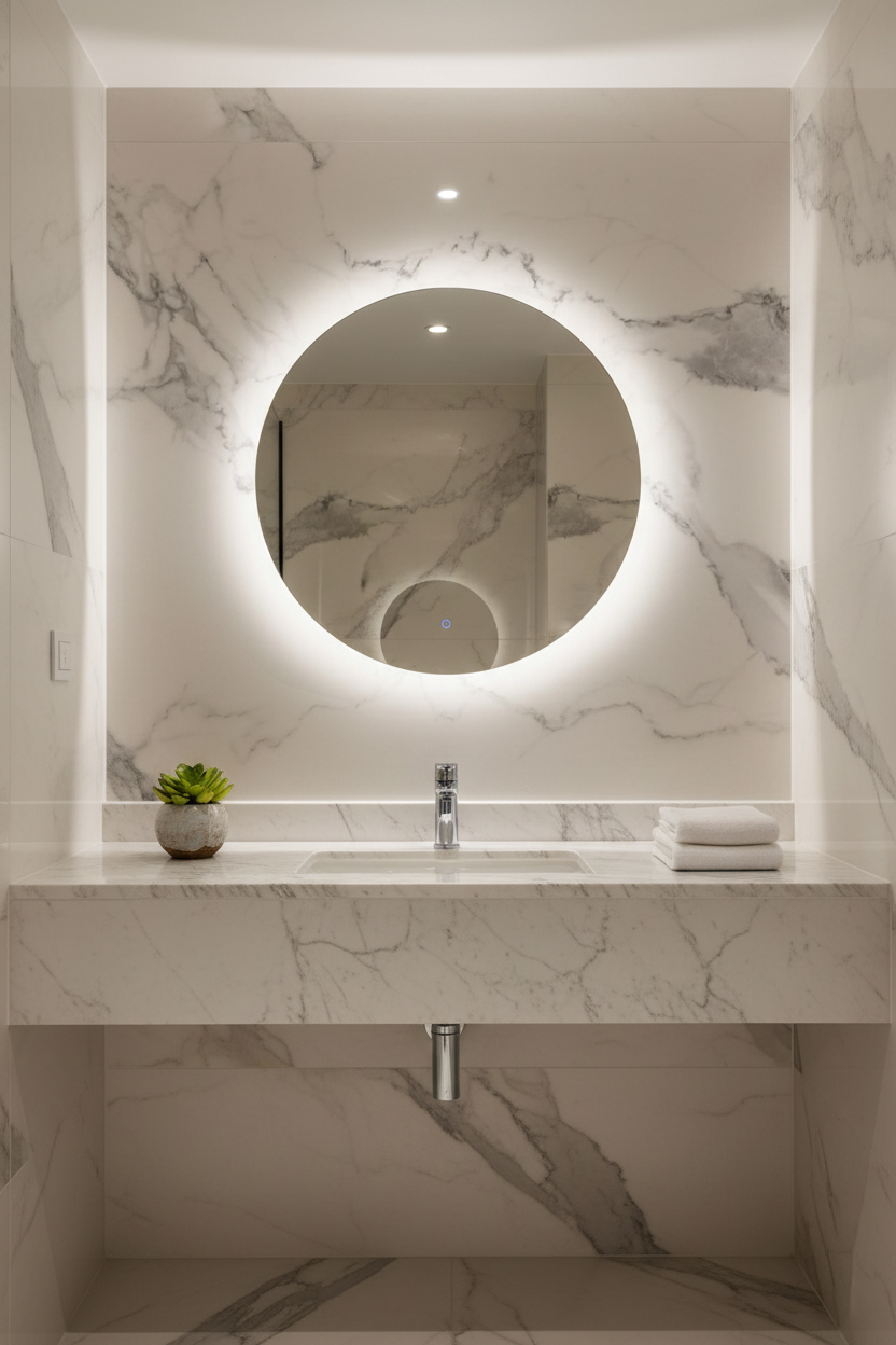 BACKLIT ROUND LED MIRROR (ECO)
