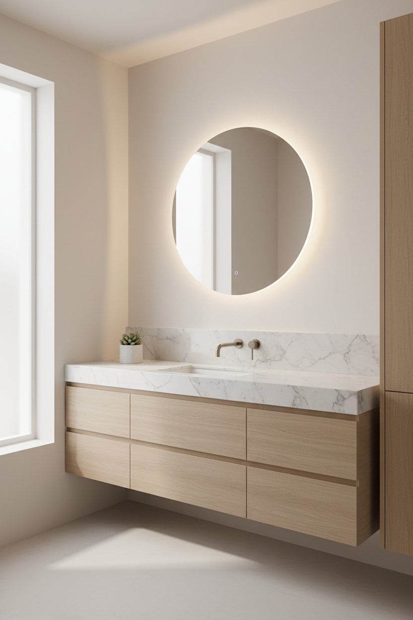 BACKLIT ROUND LED MIRROR (ECO)