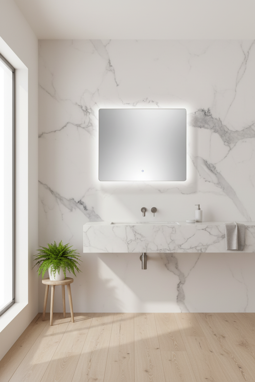 BACKLIT RECTANGLE LED MIRROR