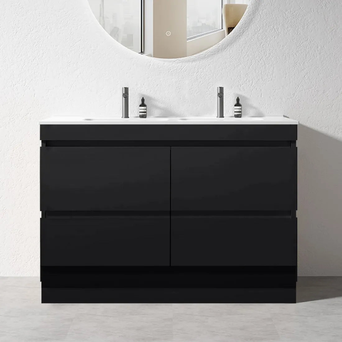PARI DARK OAK FREESTANDING PLYWOOD VANITY