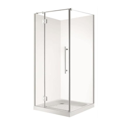 FRAMELESS SWING DOOR SHOWER 900X900